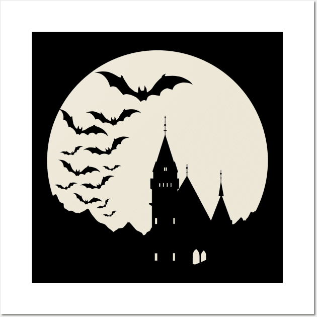 Ravenloft by the moon Wall Art by AtelierRillian